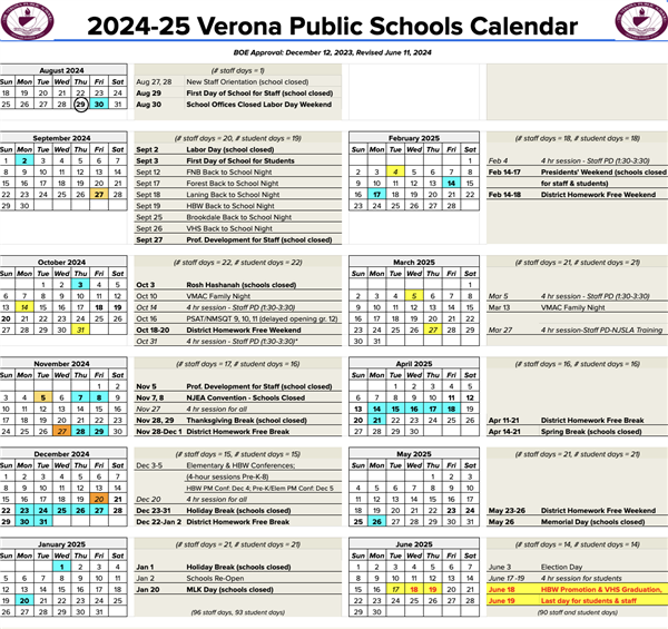  District Calendar